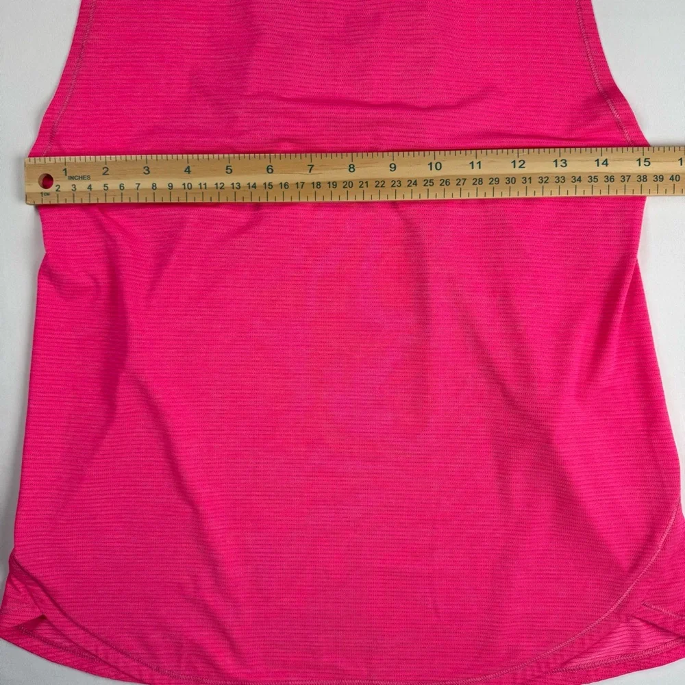 Lululemon In A Cinch Tank Top Heathered‎ Neon Pink Womens Size 4